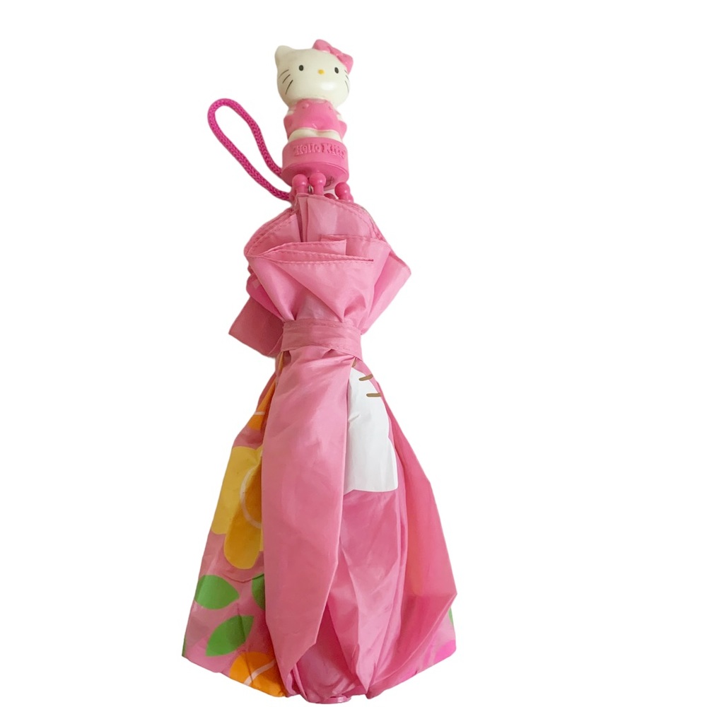 Hello Kitty Umbrella Pink Logo Sanrio 2007 Women's Accessory - Picture 9 of 11